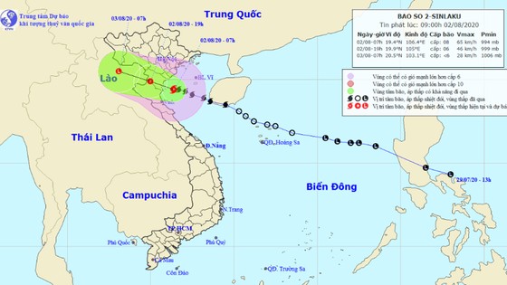 Bão số 2 di chuyển theo hướng Tây Tây Bắc, sức gió mạnh cấp 8, giật cấp 10 ảnh 1