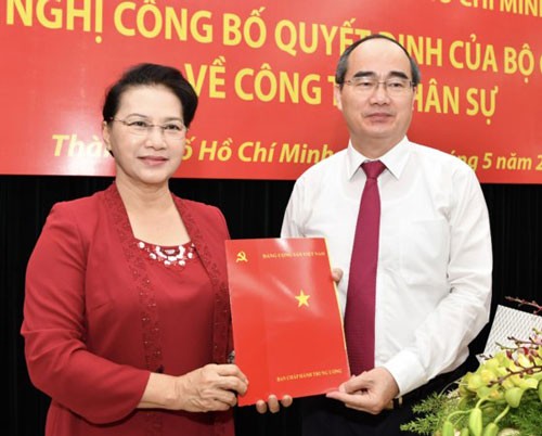 Ông Nguyễn Thiện Nhân nhận quyết định làm Bí thư Thành ủy TPHCM ảnh 1
