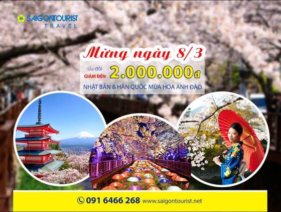 Nhiều ưu đãi dịp 8-3 tại hệ thống Saigontourist ảnh 1