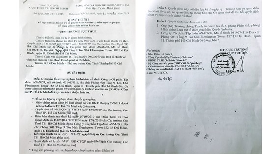 Asanzo trốn thuế hơn 40 tỷ đồng, chuyển điều tra xử lý hình sự ảnh 1