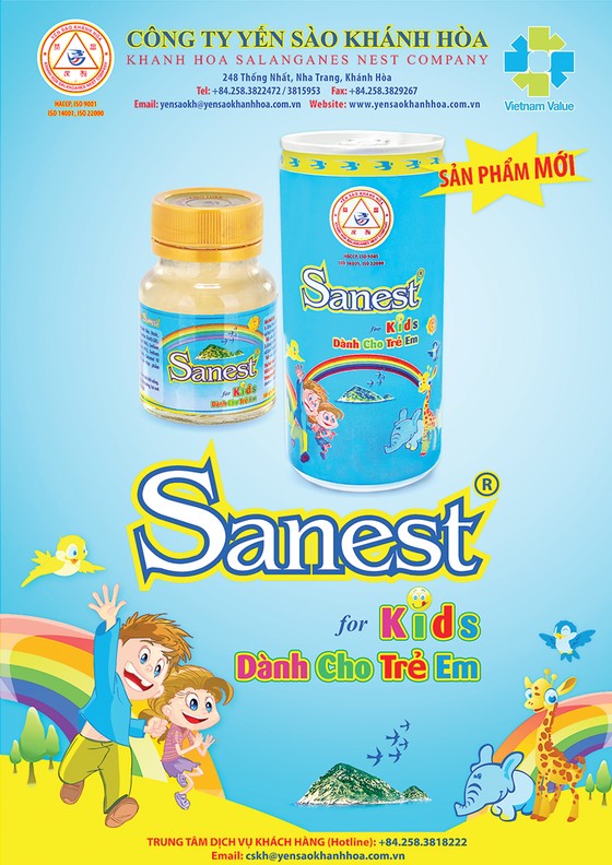 Công ty Yến sào Khánh Hòa ra mắt sản phẩm mới: Nước Yến sào Khánh Hòa Sanest dành cho trẻ em đóng lon ảnh 1