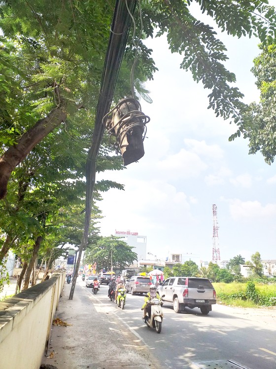 Khúc gỗ treo lủng lẳng, hiểm nguy rình rập ảnh 1