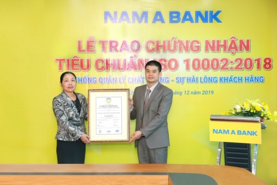 Nam A Bank đạt chứng nhận Tiêu chuẩn Iso10002:2018 về hệ thống quản lý chất lượng – sự hài lòng của ảnh 1