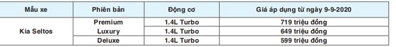 Kia Seltos chính thức xuất xưởng, áp dụng giá mới cho phiên bản Deluxe trong tháng 9-2020 ảnh 4