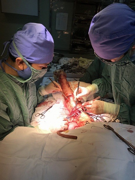 Nối cánh tay gần đứt lìa cho một giáo viên ảnh 1