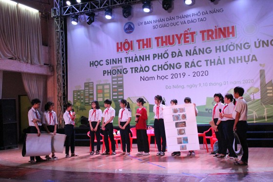 Hội thi thuyết trình Học sinh thành phố Đà Nẵng hưởng ứng phong trào chống rác thải nhựa ảnh 1