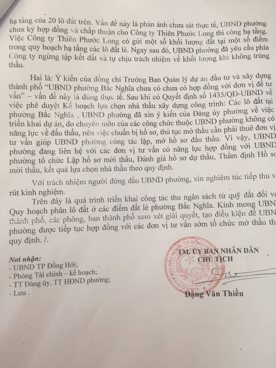 Vụ đất vàng chưa mở thầu đã thi công: Chủ tịch phường báo cáo láo lên cấp trên ảnh 4
