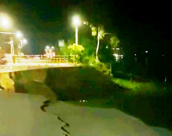 Lại tiếp tục sạt lở Quốc lộ 91 ở An Giang ảnh 1