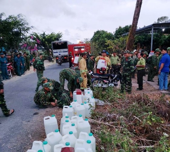 Cháy 6ha rừng ở núi Cấm ảnh 1
