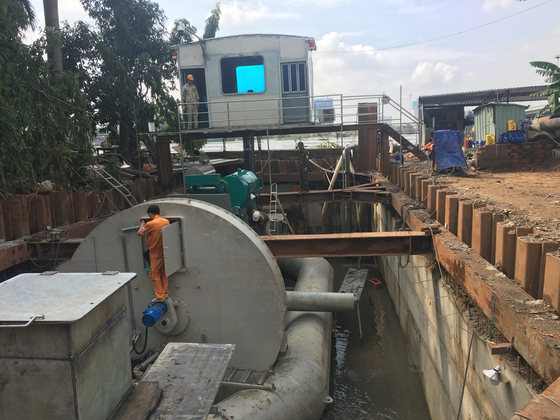 Vận hành thử nghiệm hệ thống bơm chống ngập đường Nguyễn Hữu Cảnh ảnh 3