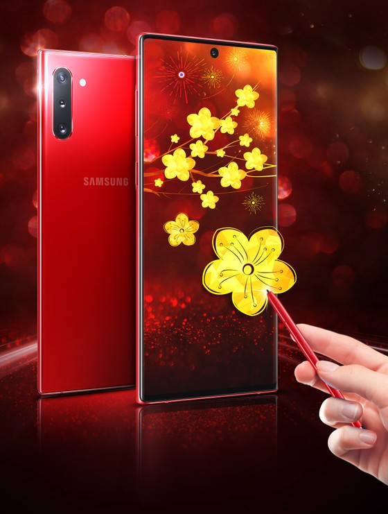 Galaxy Note10+ thêm màu Xanh Aura và Đỏ Aura ảnh 1