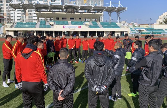 U23 Việt Nam hòa Đại học Yeongnam ảnh 1