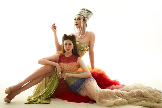 Hoa hậu Khánh Vân hoá thân thành Drag Queen cùng diễn viên BB Trần, Hải Triều ảnh 4