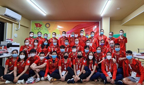 Đoàn thể thao Việt Nam tham dự Olympic Tokyo 2020. Ảnh: T.S