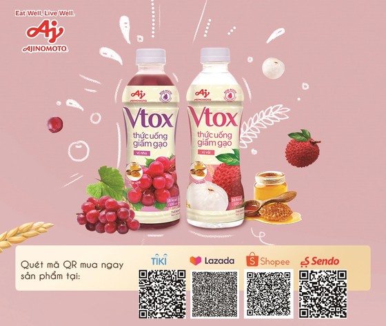 Ajinomoto Việt Nam “trình làng” thức uống giấm gạo Vtox vị trái cây và mật ong ảnh 1