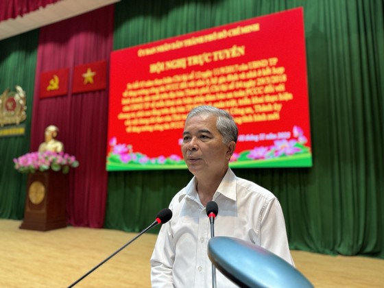 Phó Chủ tịch UBND TPHCM Ngô Minh Châu phát biểu. Ảnh: CHÍ THẠCH