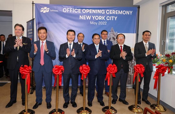 Thủ tướng Phạm Minh Chính dự lễ khai trương văn phòng FPT Software tại New York ảnh 1