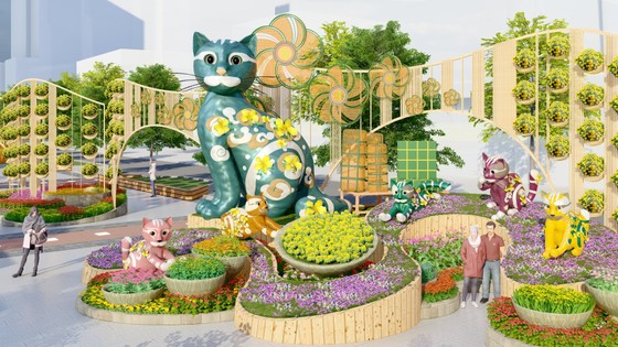 Đường hoa Tết 2023 lần đầu tiên có cầu kính, tăng ngày mở cửa ảnh 2