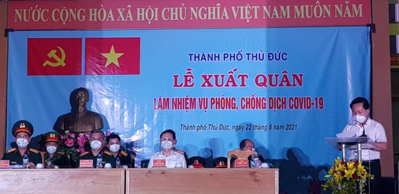 Hơn 900 cán bộ, chiến sĩ sẵn sàng chống dịch tại TP Thủ Đức ảnh 2