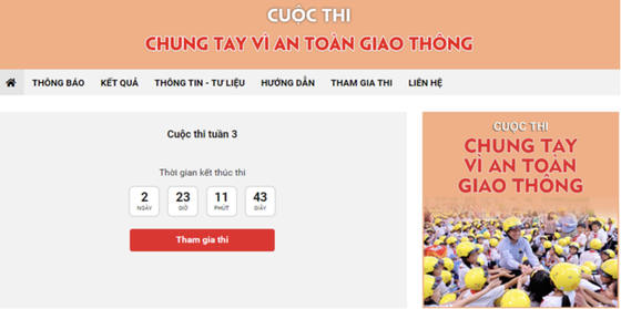 Cuộc thi “Chung tay vì an toàn giao thông” năm 2022 kéo dài đến tháng 12-2022 ảnh 1