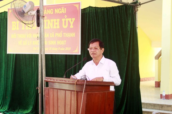 Bí thư Quảng Ngãi đối thoại với người dân về xử lý rác thải ảnh 2