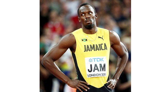 Sự thất vọng của Usain Bolt.