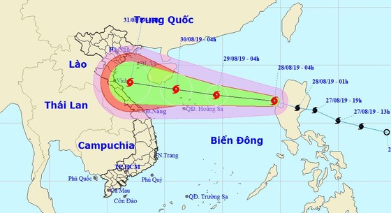 Bão Podul giật cấp 10 đi vào biển Đông, có thể vào đất liền sớm hơn dự kiến ảnh 1
