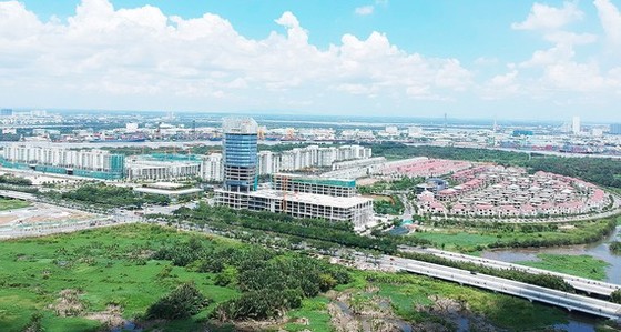 Một góc Khu đô thị mới Thủ Thiêm