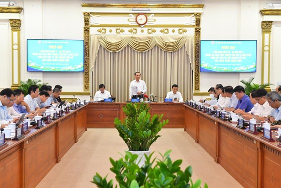 Bí Thư Thành ủy Nguyễn Văn Nên phát biểu chỉ đạo. Ảnh: Viêt Dũng