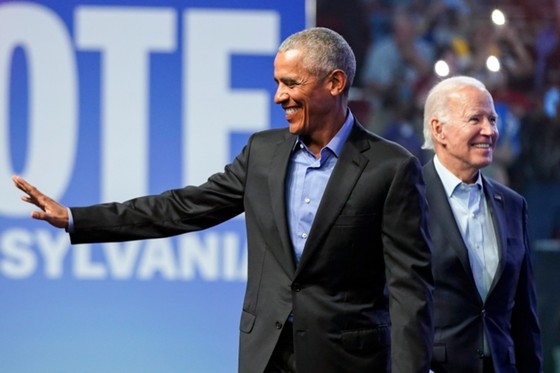 Tổng thống Joe Biden và cựu Tổng thống Obama  vận động tại bang Pennsylvania