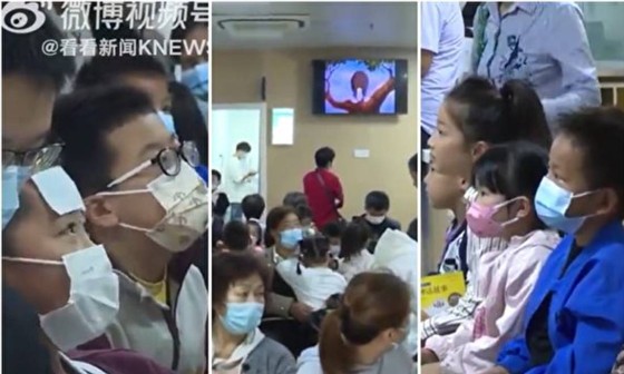 Nhiều bệnh viện ở Trung Quốc đang gia tăng số trẻ bị viêm đường hô hấp, viêm phổi chưa xác định. Ảnh: The Epoch Times