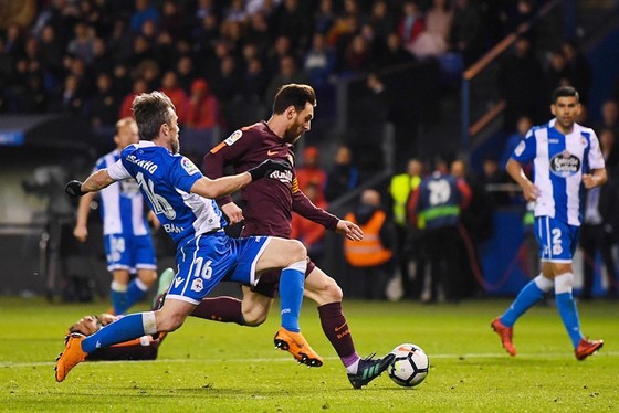 Messi đưa Barca vô địch lần thứ 7 trong vòng 10 năm. Ảnh: Getty Images