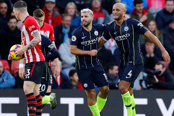Chiến thắng tại Southampton là nguồn động lực lớn đối với Man.City. Ảnh: Getty Images    