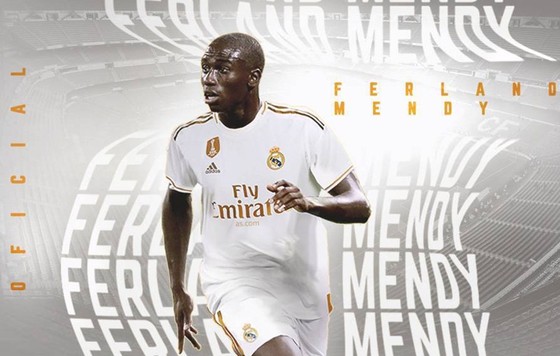 Ferland Mendy trở thành tân binh thứ 5 của Real Madrid trong mùa hè này. Ảnh: AS
