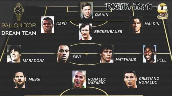 Ballon d'Or Dream Team: Diego Maradona, Pele, Cristiano Ronaldo