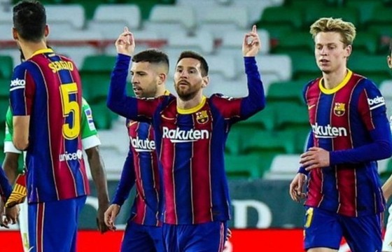Lionel Messi tìm lại cảm hứng ghi bàn là tin vui với Barca. Ảnh: Getty Images