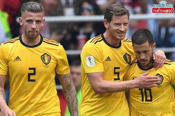 Toby Alderweireld, Jan Vertonghen và Eden Hazard là 3 trong số 4 cầu thủ có hơn 100 lần khoác áo tuyển Bỉ.