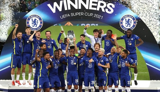 Chelsea đánh bại Villarreal để lần thứ 2 giành Siêu cúp châu Âu. Ảnh: Getty Images