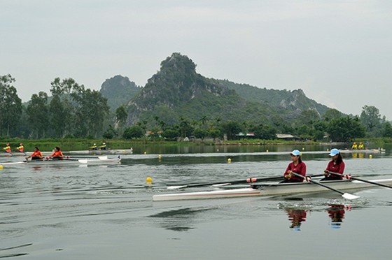 Đội tuyển đua thuyền rowing Việt Nam đang chờ thuyền mới. Ảnh: Y.TRANG