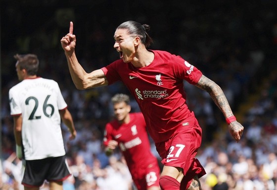 Darwin Nunez mãn hạn treo giò giúp Liverpool nâng chất hàng công. Ảnh: Getty Images