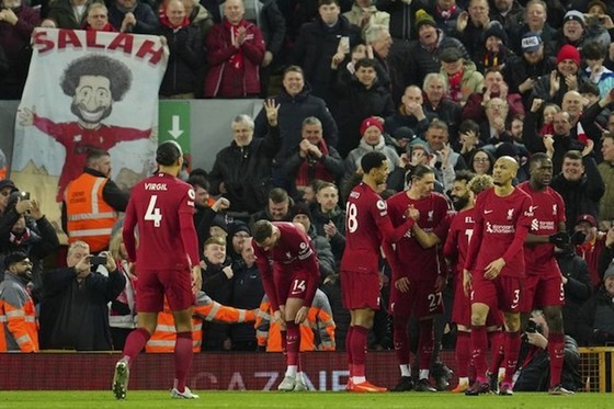 Salah phấn khích khi phá kỷ lục ở ngày trọng đại của Liverpool  ảnh 1