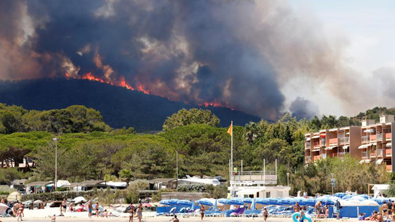 Các vụ cháy rừng ở Pháp kêu gọi khẩn cấp. Ảnh: REUTERS