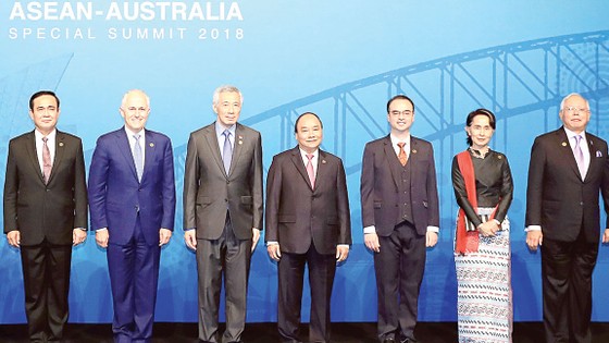 Thủ tướng Nguyễn Xuân Phúc dự Hội nghị Cấp cao đặc biệt ASEAN - Australia                     Ảnh: TTXVN
