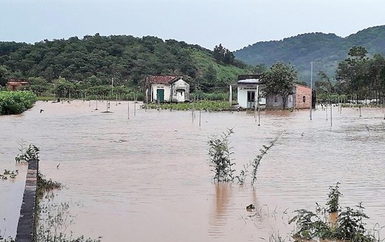 Nhiều giờ sau trận mưa lớn, nước vẫn gây ngập diện rộng trên địa bàn TP Bảo Lộc và huyện Đạ Huoai