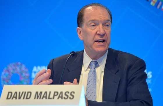 Chủ tịch Ngân hàng Thế giới (WB) David Malpass. Ảnh: REUTERS