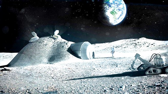 Một căn cứ giả định của ESA trên Mặt trăng