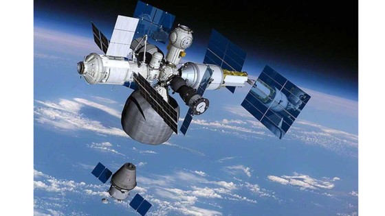 Một mô hình thiết kế được cho là trạm vũ trụ mới của Nga