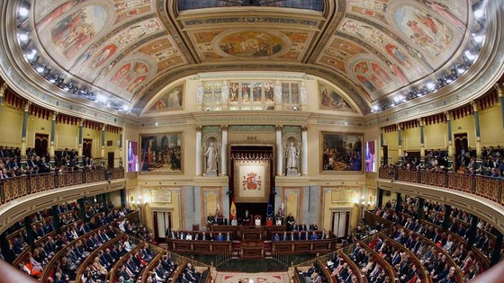Toàn cảnh một phiên họp Quốc hội Tây Ban Nha ở Madrid