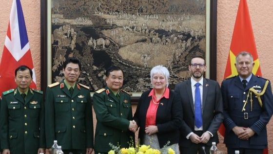 Đối thoại chính sách quốc phòng Việt Nam - Vương quốc Anh lần thứ 4 đã diễn ra tại Hà Nội. Ảnh: Đại sứ quán Anh 
