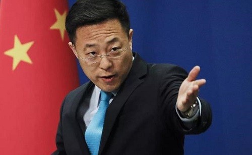 Người phát ngôn Bộ ngoại giao Trung Quốc Triệu Lập Kiên. Ảnh: Reuters